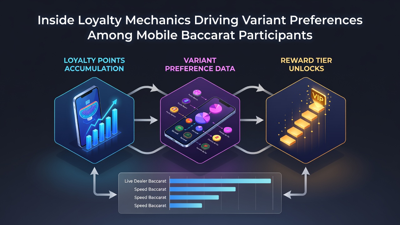 Darstellung von Loyalitätsprogrammen und Baccarat-Varianten auf mobilen Geräten
